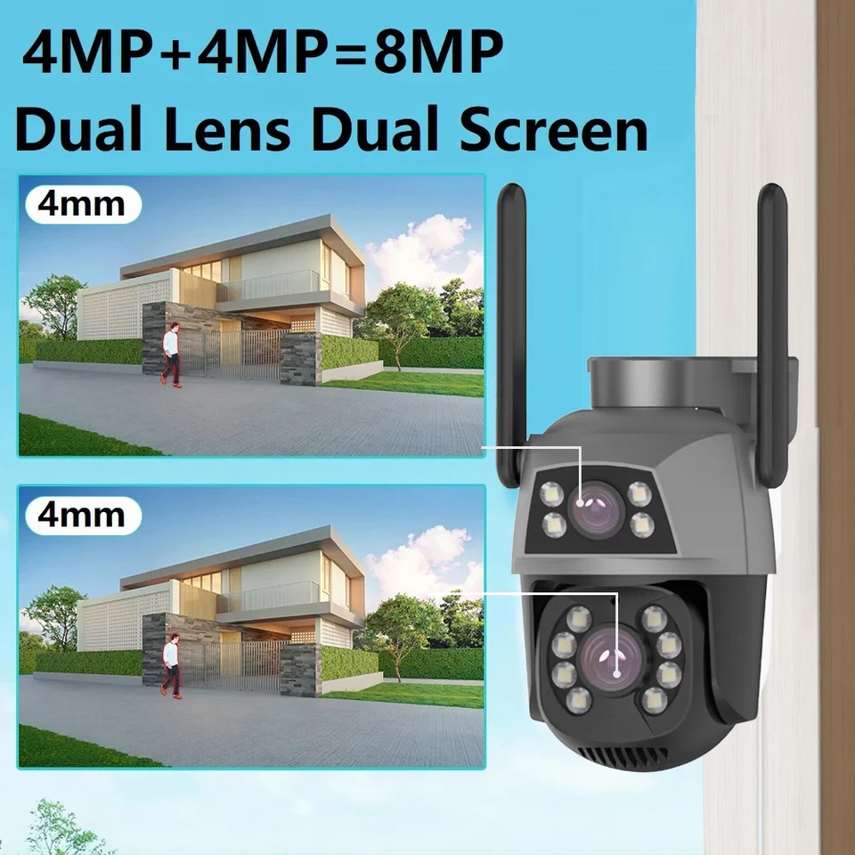 Camera IP Dual Lens 4MP+ 4MP thumbnail