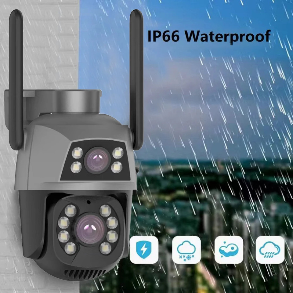 ZCLOVELMM HD22 8MP Dual Lens Dual Screen PTZ WiFi Security Camera thumbnail
