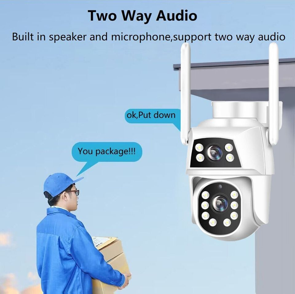ZCLOVELMM HD22W 8MP Dual-Lens Dual-Screen PTZ Camera IP thumbnail