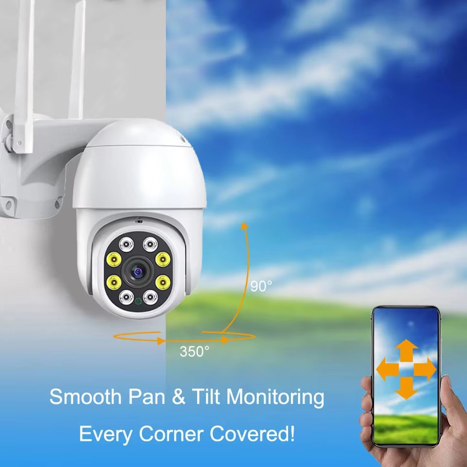 ZCLOVELMM TY5MPW Tuya Smart Life 5MP PTZ WiFi IP Camera with Two-Way Audio, Motion Tracking, IP66 Waterproof and Color Night Vision thumbnail