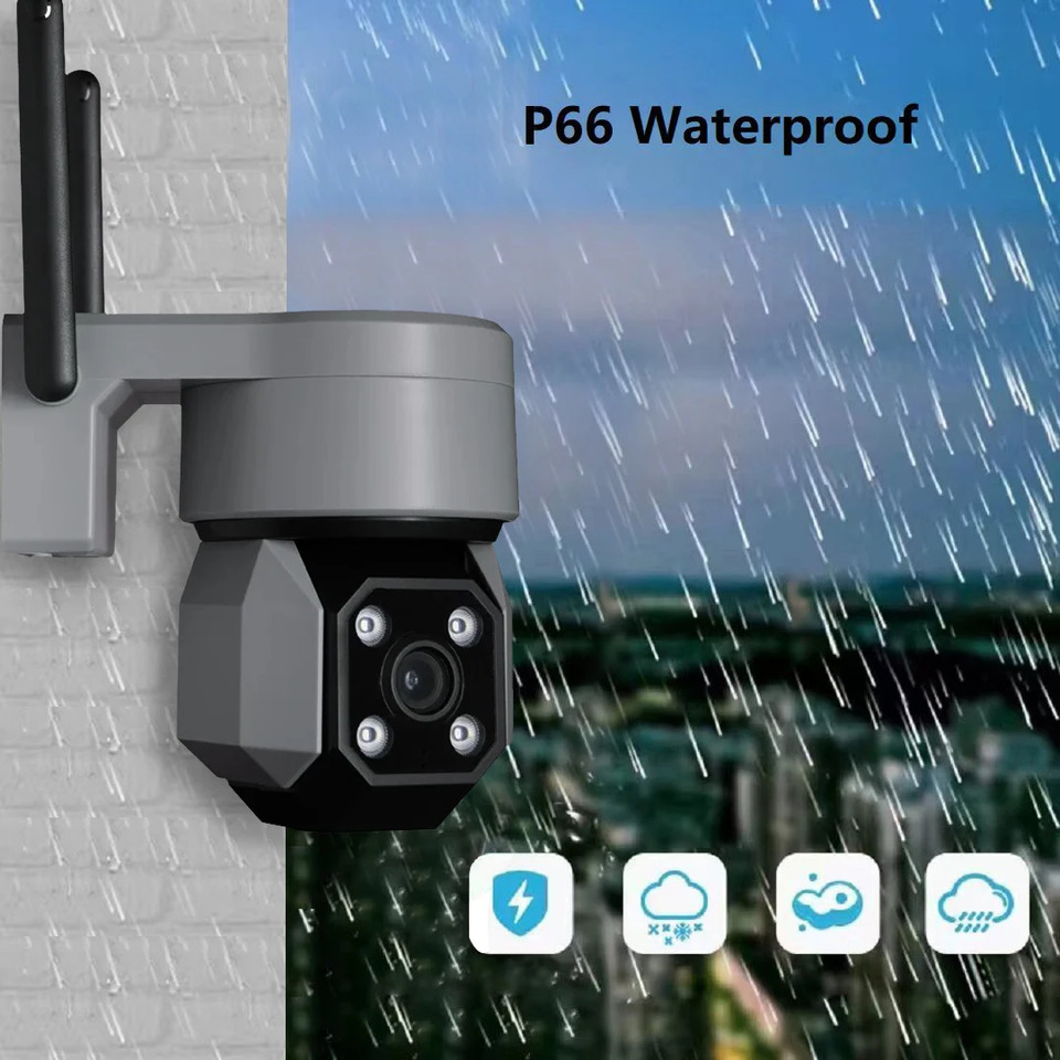 5MP Tuya Smart Life WiFi Surveillance PTZ camera Auto Tracking Ai Human Detection Color Night Vision Waterproof Home Security thumbnail