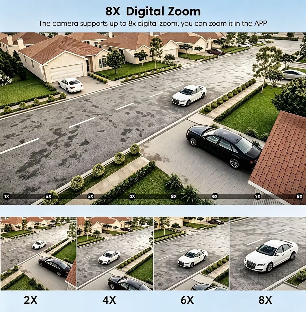icsee 8MP 4K PTZ WIFI IP Camera Outdoor Security 8X Zoom Z Dual Lens Wireless Video Surveillance CCTV Cameras P2P Speed Dome thumbnail