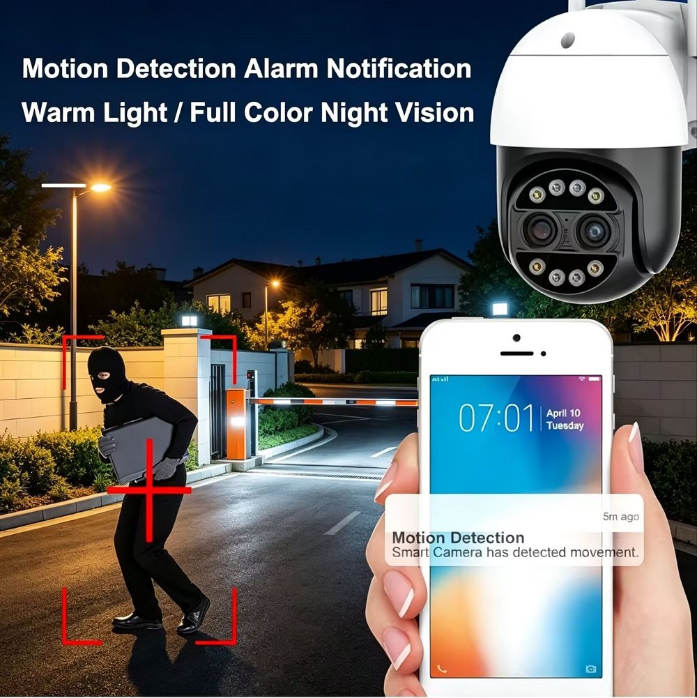 icsee 8MP 4K PTZ WIFI IP Camera Outdoor Security 8X Zoom Z Dual Lens Wireless Video Surveillance CCTV Cameras P2P Speed Dome thumbnail