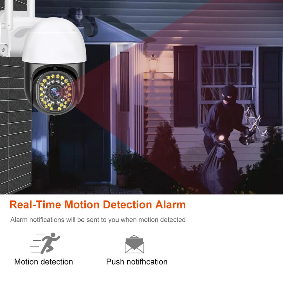 Full HD 5MP Tuya Smart Life PTZ WiFi Camera Motion Detection Auto Tracking Dual Light Color Night Vision Wireless Home Camera thumbnail