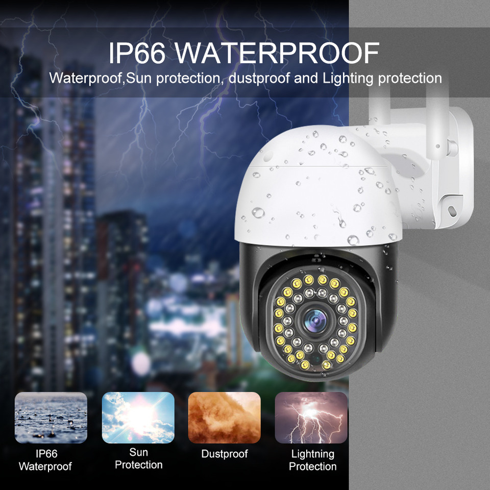 Full HD 5MP Tuya Smart Life PTZ WiFi Camera Motion Detection Auto Tracking Dual Light Color Night Vision Wireless Home Camera thumbnail
