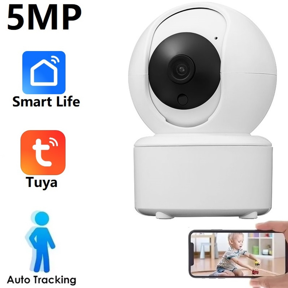 Tuya Smart Life 5MP PTZ Mini Home Security WiFi Camera