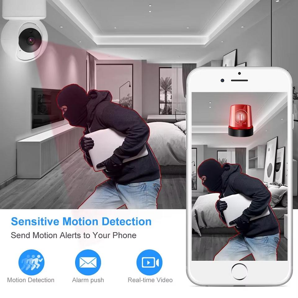 When camera detection move object will push notification to you phone thumbnail