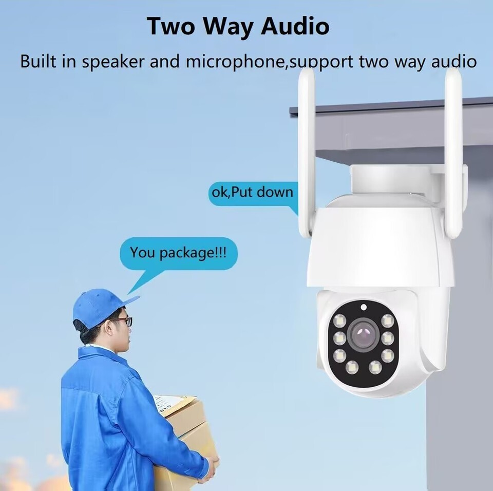 Two Way Audio:Built in speaker and microphone support two way audio thumbnail