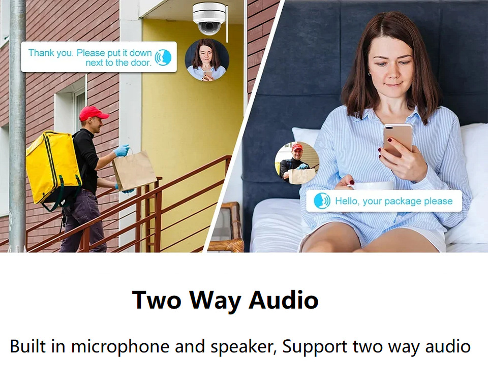 Build in Microphone and speaker,Support Two Way Audio thumbnail