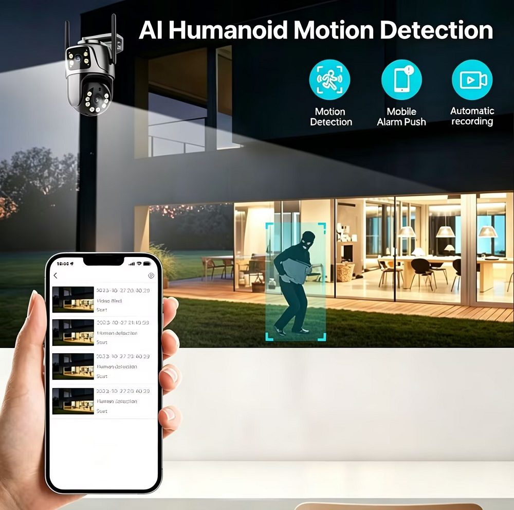 AI Humanoid Motion Detection,Push notification to your phone thumbnail