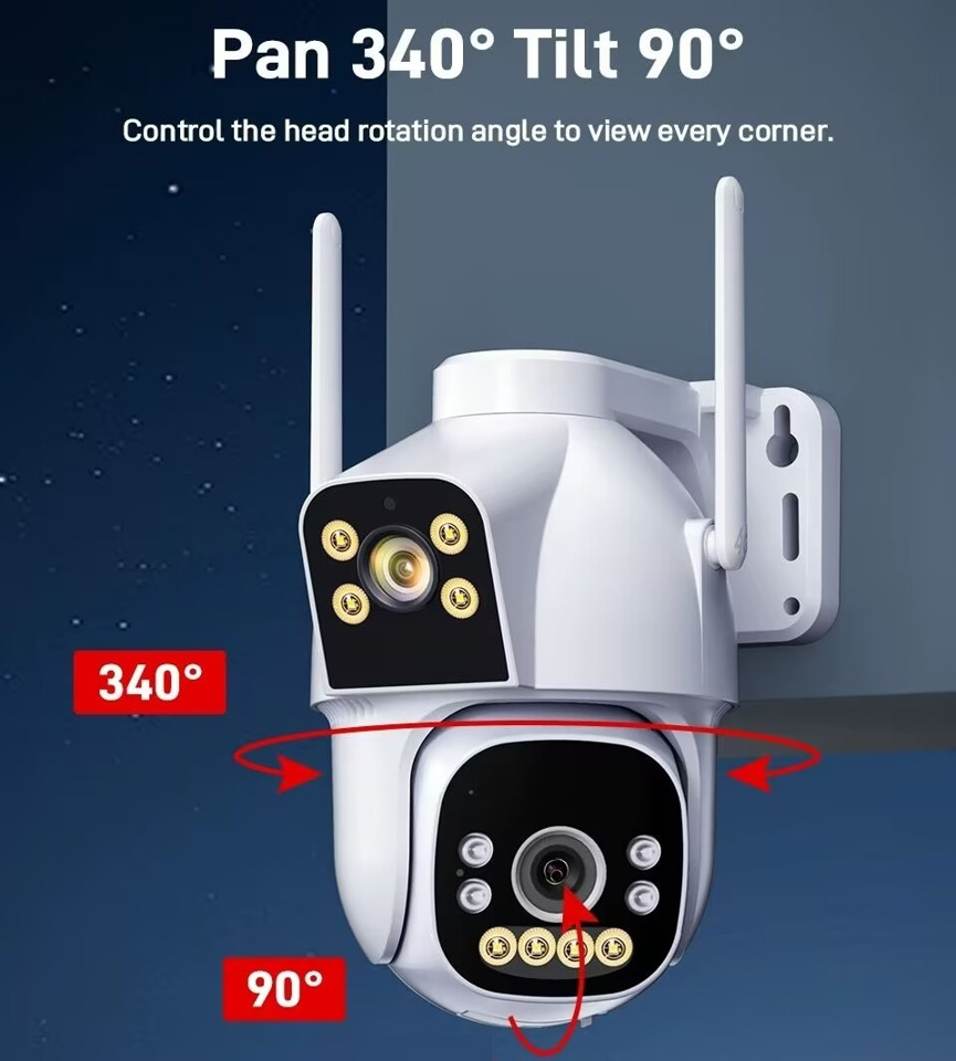 Pan 340° Tilt 90°:Control the head rotation angle to view every corner. thumbnail