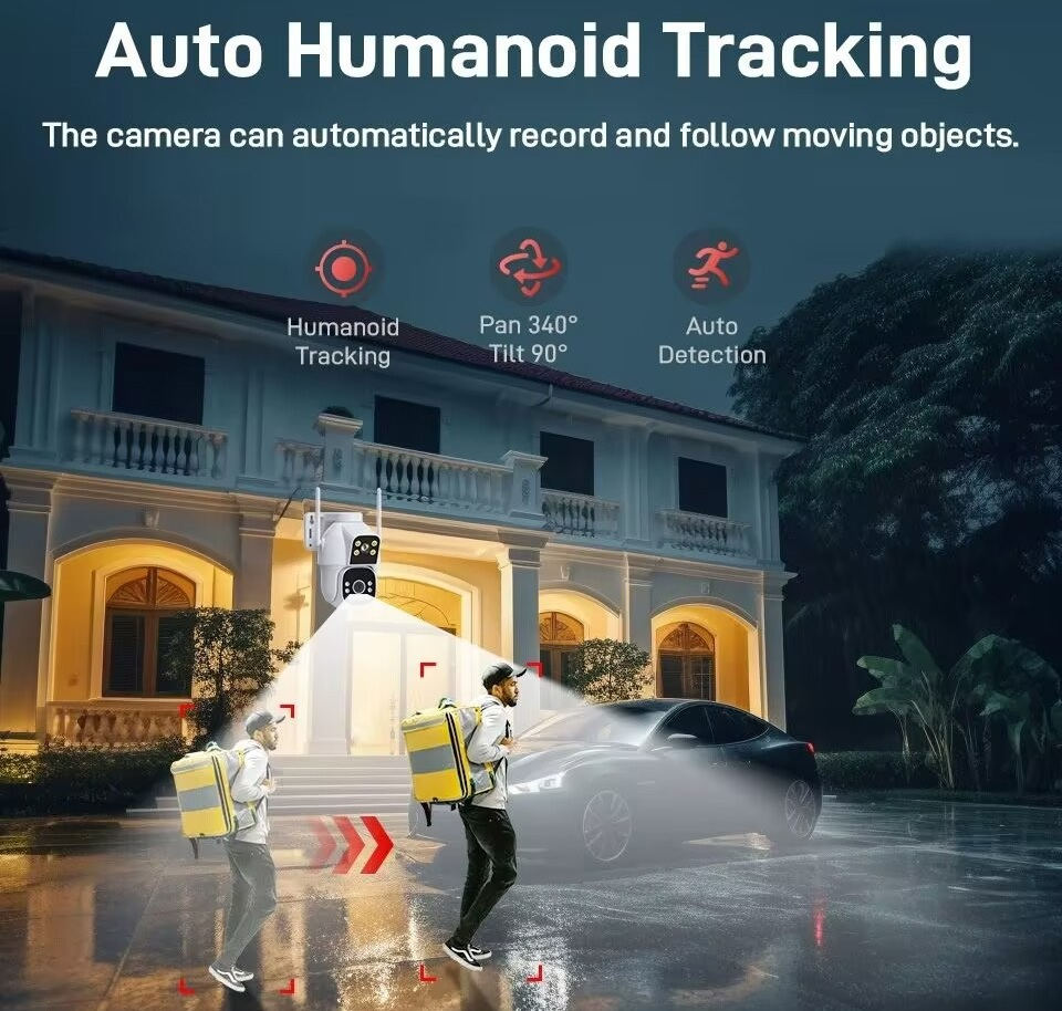 Auto Humanoid Tracking:The camera can automatically record and follow moving objects thumbnail