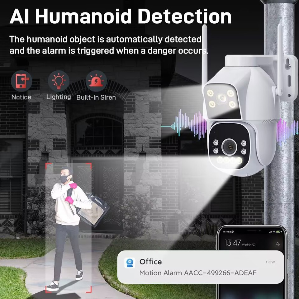 Al Humanoid Detection:The humanoid object is automatically detected and the alarm is triggered when a danger occurs. thumbnail