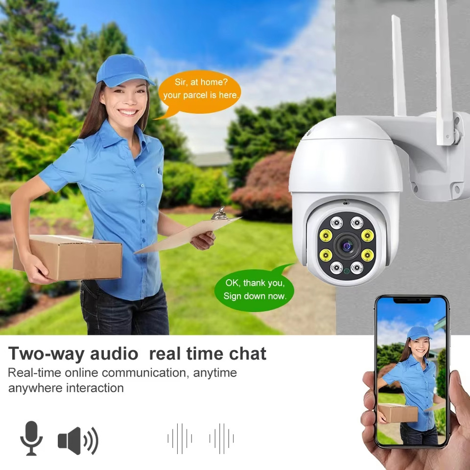 ZCLOVELMM TY5MPW Tuya Smart Life 5MP PTZ WiFi IP Camera with Two-Way Audio, Motion Tracking, IP66 Waterproof and Color Night Vision thumbnail