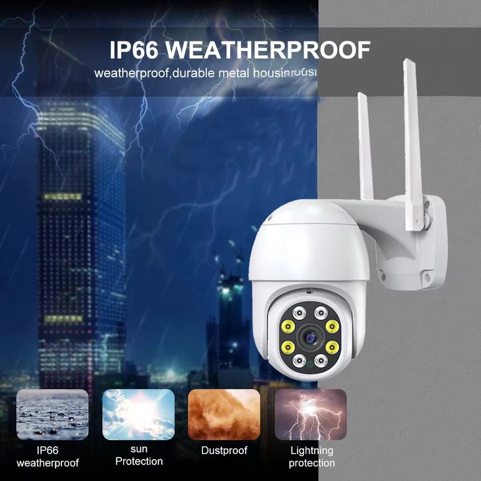 ZCLOVELMM TY5MPW Tuya Smart Life 5MP PTZ WiFi IP Camera with Two-Way Audio, Motion Tracking, IP66 Waterproof and Color Night Vision thumbnail